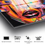 Wallity Cuadro Decorativo de Vidrio Templado Multicolor 50 x 50 cm